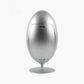 Silver Dinosaur Egg-Style Sorting Trash Can