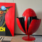 Red Dinosaur Egg-Style Sorting Trash Can