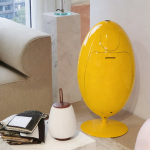 Yellow Dinosaur Egg-Style Sorting Trash Can