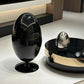 Black Dinosaur Egg-Style Sorting Trash Can