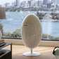 White Dinosaur Egg-Style Sorting Trash Can