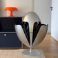 Silver Dinosaur Egg-Style Sorting Trash Can