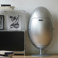 Silver Dinosaur Egg-Style Sorting Trash Can