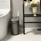 Smart Gray Sensor Bin with Built-In Toilet Brush – Touchless & Clean Bathroom Solution