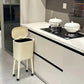 Beige High End Tall Stand Stylish Trash Can – Stylish Bin for Living Room & Kitchen