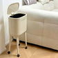Beige High End Tall Stand Stylish Trash Can – Stylish Bin for Living Room & Kitchen