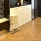 Beige High End Tall Stand Stylish Trash Can – Stylish Bin for Living Room & Kitchen