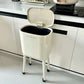 Beige High End Tall Stand Stylish Trash Can – Stylish Bin for Living Room & Kitchen