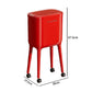 Red Tall Pedal Trash Can – Stylish Hands-Free Bin for Living Room & Kitchen