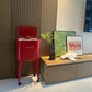 Red Tall Pedal Trash Can – Stylish Hands-Free Bin for Living Room & Kitchen