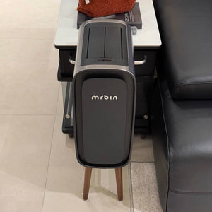 Mr.Bin Slim Black Stainless Steel High-end Smart Sensor Trash Can – Modern & Elegant