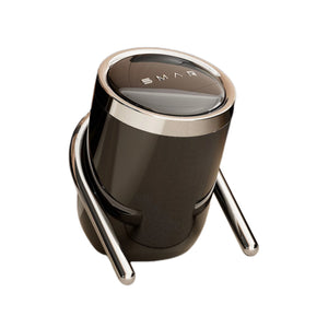 Minimalist Slanted Stylish Design Black Trash Can - Easy Access