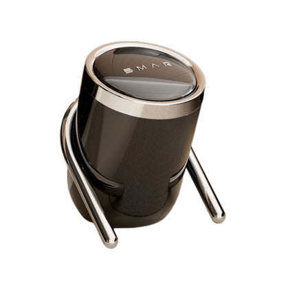 Minimalist Slanted Stylish Design Black Trash Can - Easy Access