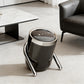Minimalist Slanted Stylish Design Black Trash Can - Easy Access