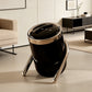 Minimalist Slanted Stylish Design Black Trash Can - Easy Access