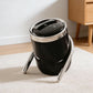 Minimalist Slanted Stylish Design Black Trash Can - Easy Access
