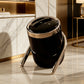 Minimalist Slanted Stylish Design Black Trash Can - Easy Access