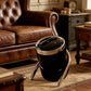 Minimalist Slanted Stylish Design Black Trash Can - Easy Access