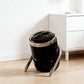 Minimalist Slanted Stylish Design Black Trash Can - Easy Access