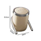 Minimalist Slanted Stylish Design White Trash Can - Easy Access