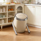 Minimalist Slanted Stylish Design White Trash Can - Easy Access
