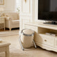 Minimalist Slanted Stylish Design White Trash Can - Easy Access