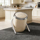 Minimalist Slanted Stylish Design White Trash Can - Easy Access