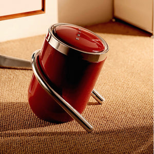 Minimalist Slanted Stylish Design Red Trash Can - Easy Access