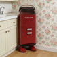 Red Retro Robot Kitchen Sorting Trash Can with Built-In Storage Drawer