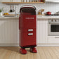 Red Retro Robot Kitchen Sorting Trash Can with Built-In Storage Drawer