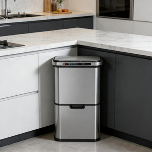 Battery-Powered Smart 3-in-1 Trash Can with Sterilization