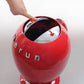 Red Little Dinosaur Egg Smart Trash Can – Automatic Sensor Lid, Touchless Design