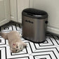 Silver Touchless Sensor Bin – Automatic Bag Locking System