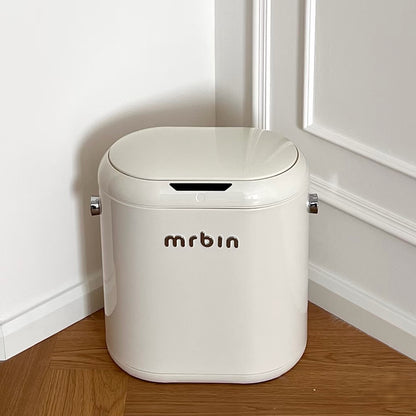 White Touchless Sensor Bin – Automatic Bag Locking System