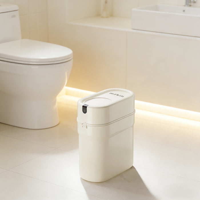 Mr.Bin Sliding Smart Sense Lid Intelligent Trash Can – One-Touch Easy Packaging
