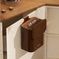 Wall-Mounted Kitchen Trash Can – No Bending Needed – Coffee Brown