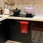 Wall-Mounted Kitchen Trash Can – No Bending Needed – Red