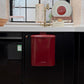 Wall-Mounted Kitchen Trash Can – No Bending Needed – Red