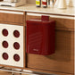 Wall-Mounted Kitchen Trash Can – No Bending Needed – Red