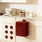 Wall-Mounted Kitchen Trash Can – No Bending Needed – Red