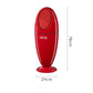Red Water-Drop Small Waist Shaped Trash Can – Tall Stand, No-Bend Design