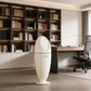 White Water-Drop Shaped Trash Can – High-Tech, No-Bend Design