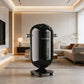 Compact & Stylish Design 20L Trash Can With Wheels - Black