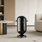 Compact & Stylish Design 20L Trash Can With Wheels - Black
