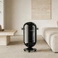 Compact & Stylish Design 20L Trash Can With Wheels - Black