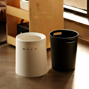 Cream-Colored Double-Layer Trash Bin – Stylish and Practical Design
