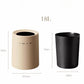 Cream-Colored Double-Layer Trash Bin – Stylish and Practical Design