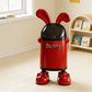 Red Bunny Style Trash Can – Playful & Creative Home Decor