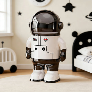 Black Astronaut Trash Can – Fun Space-Themed Decor for Kids’ Room
