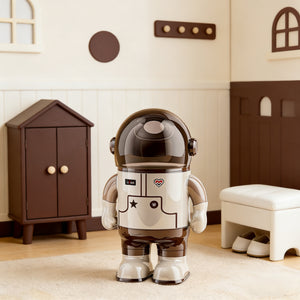 Brown Astronaut Trash Can – Fun Space-Themed Decor for Kids’ Room